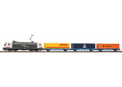 Set start cu locomotiva electrica si 3 vagoane portcontainer RENFE - H0 Piko 96900